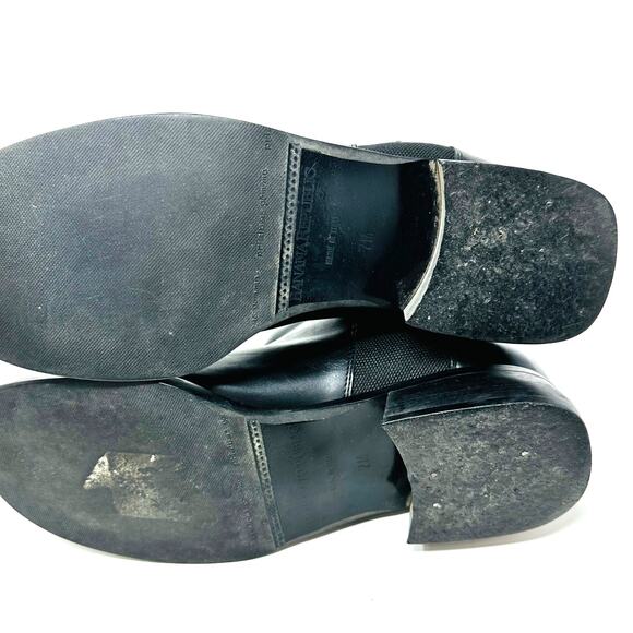 Banana Republic Prialpas Gomma Italian Leather Chelsea Boots Black - Picture 10 of 11